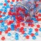 700 Pcs Mini Patriotic Vase Filler,0.5in 4th of July Star Acrylic Gems, Red White and Blue Decorations,Patriotic Centerpieces for Tables, Sensory Bin Filler